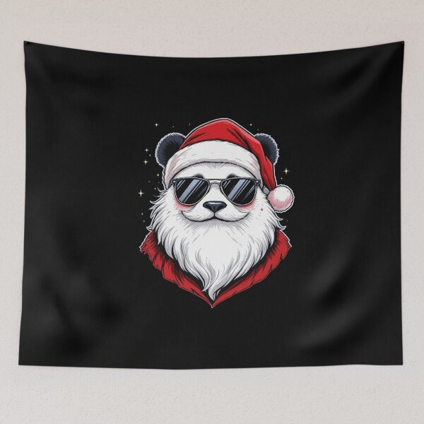 Item preview, Cool Panda Santa With Sunglasses | Funny Christmas Panda Cartoon designed and sold by ColorSplash123.