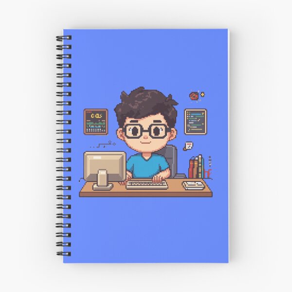 Item preview, Pixel Programmer — Cute 8-Bit Developer designed and sold by Malfinio.
