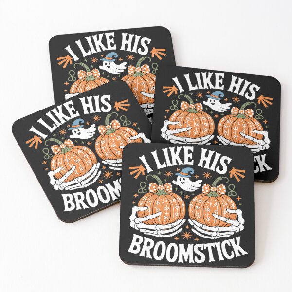 Item preview, I Like His Broomstick He Likes My Pumpkins Couples Halloween0  designed and sold by MyzoToyota.