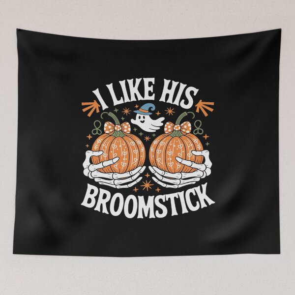 Item preview, I Like His Broomstick He Likes My Pumpkins Couples Halloween0  designed and sold by MyzoToyota.