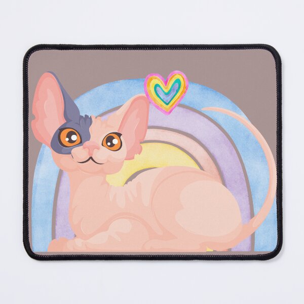 Item preview, Sphynx Cat Mom - Colorful Rainbow Cat designed and sold by Playful Strokes pom@pom.