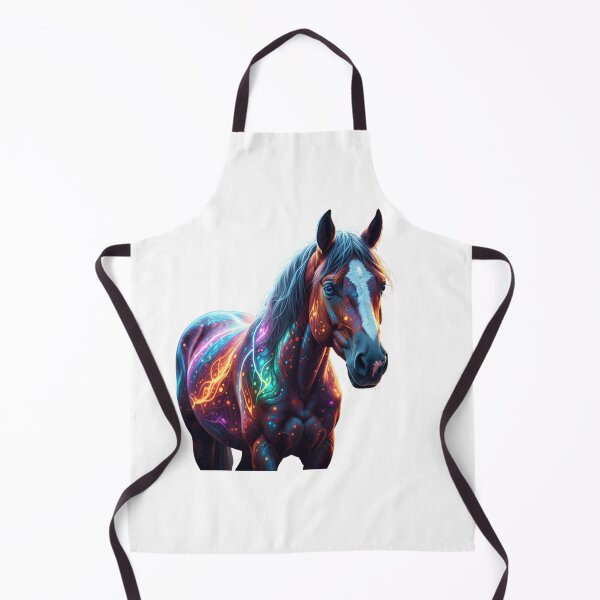 Item preview, Majestic Horse in Moonlit Forest – Colorful Fantasy Art designed and sold by GloriousArtSKD.