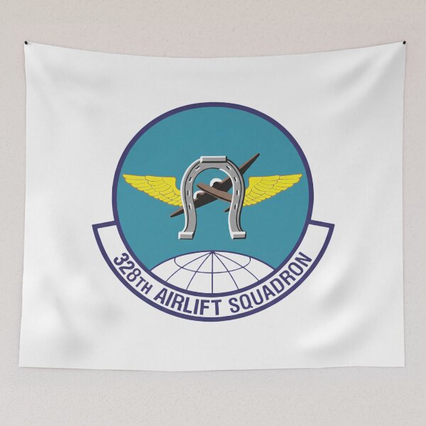 Item preview, 328th AS Horseshoe and Wings Patch designed and sold by CharlieDesings.