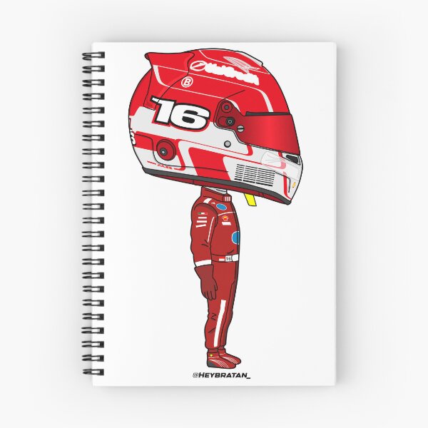 Artikelvorschau, Cartoon-Formel-1-Fahrer – Charles Leclerc 2025 entworfen und verkauft von Heybratan.