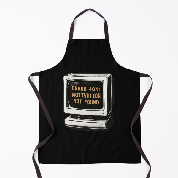 Item preview, Retro CRT Error 404 Motivation Not Found - Tech Poster Design designed and sold by MKreative Studio.