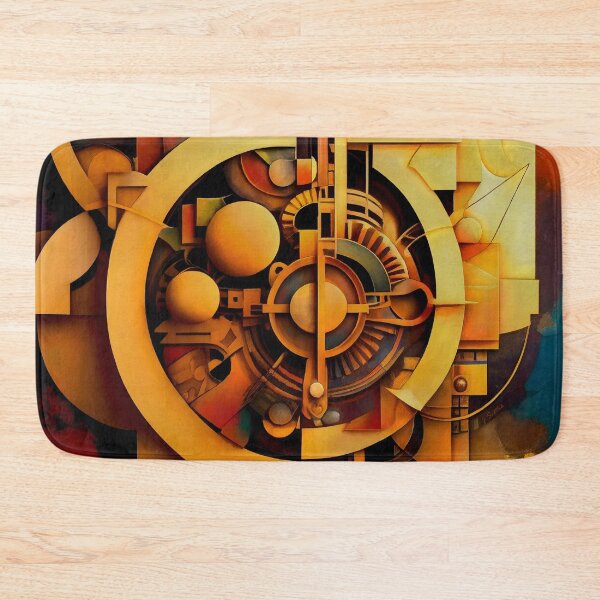 Item preview, Steampunk Time Machine Golden Mechanism Abstract Painting designed and sold by Jirka Svetlik, Studio Illuvision.
