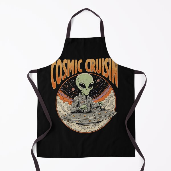 Item preview, Cosmic Cruisin' Retro Alien UFO Pilot designed and sold by zzz888.
