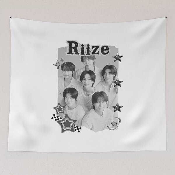 Item preview, Riize Kpop Boy group Celebrity Illustration korean pop art Scrapbook Collage Cozy Y2K Vintage Design designed and sold by AJUNICE STUDIO.