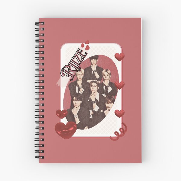 Item preview, Riize Kpop Boy group Celebrity Illustration korean pop art Scrapbook Collage Red Aesthetic Collage Design designed and sold by AJUNICE STUDIO.