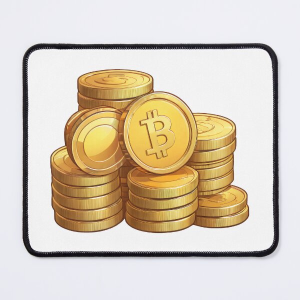 Item preview, Bitcoin Crypto Gold Coins Financial Market Digital Currency Blockchain Investment Wealth Profit Money Growth Banking Success Fintech Capital Business Economy designed and sold by Mimoshi ⭐⭐⭐⭐⭐.