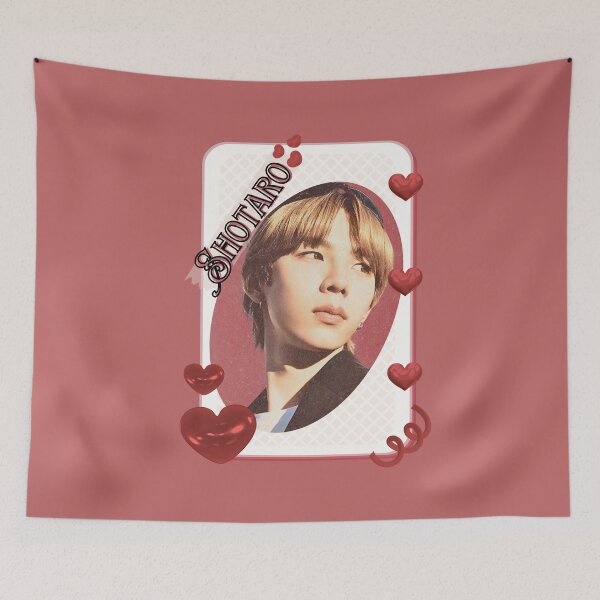 Item preview, Riize Shotaro Kpop Boy group Celebrity Illustration korean pop art Scrapbook Collage Red Aesthetic Collage Design designed and sold by AJUNICE STUDIO.