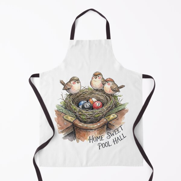 Item preview, Home Sweet Pool Hall – Billiards Bird Nest Art designed and sold by Majnon8bp.
