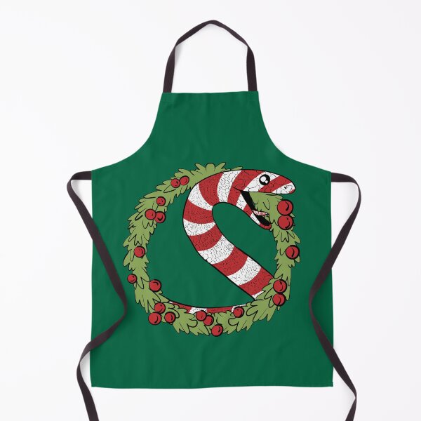 Item preview, Christmas Snake With green background  designed and sold by missmann.