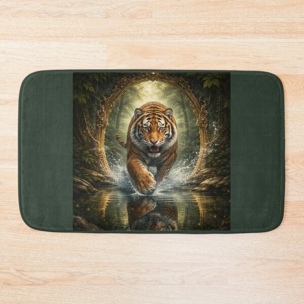 Item preview, Tiger Reflection Guardian – GeoWild Portal Wildlife Art designed and sold by GeoWild Designs.