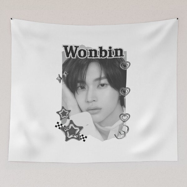 Item preview, Riize Wonbin Kpop Boy group Celebrity Illustration korean pop art Scrapbook Collage Cozy Y2K Vintage Design designed and sold by AJUNICE STUDIO.