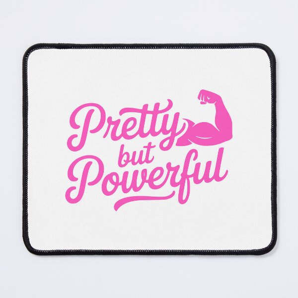 Item preview, Pretty But Powerful! Pink Musccular Girl designed and sold by PMCreative.