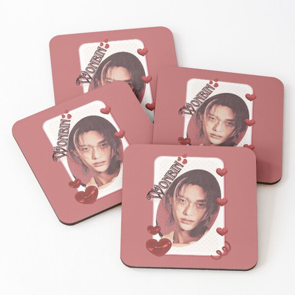 Item preview, Riize Wonbin Kpop Boy group Celebrity Illustration korean pop art Scrapbook Collage Red Aesthetic Collage Design designed and sold by AJUNICE STUDIO.