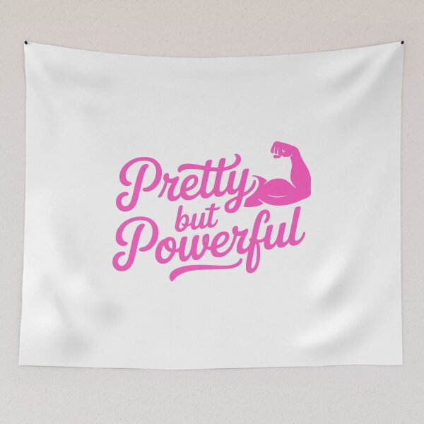 Item preview, Pretty But Powerful! Pink Musccular Girl designed and sold by PMCreative.