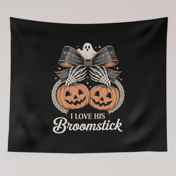 Item preview, I Love His Broomstick He Like My Pumpkins Halloween Couples0  designed and sold by MyzoToyota.