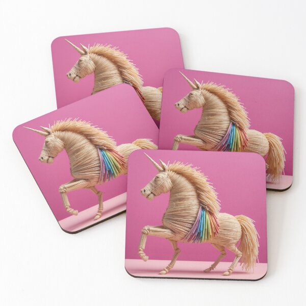 Item preview, Straw Unicorn with Rainbow Mane designed and sold by DavidePoggio.