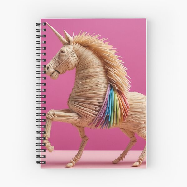 Item preview, Straw Unicorn with Rainbow Mane designed and sold by DavidePoggio.