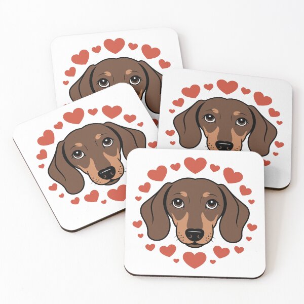Item preview, Valentine's Day dachshund designed and sold by jkrphoto.