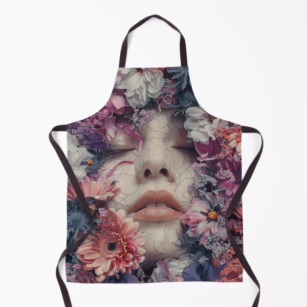 Item preview, woman face with flowers designed and sold by EgonZ9.