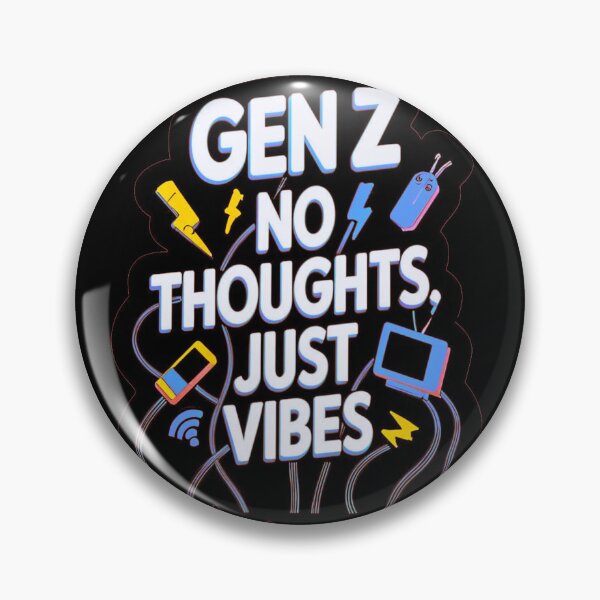 Item preview, Genz no thoughts, just vibes designed and sold by Shresart ✨.