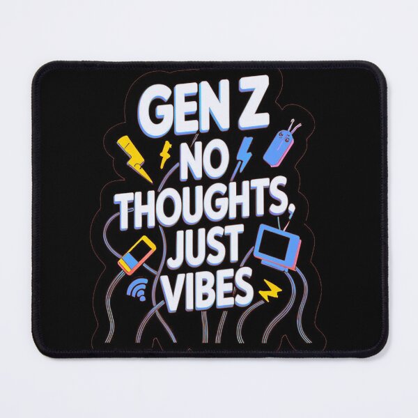 Item preview, Genz no thoughts, just vibes designed and sold by Shresart ✨.