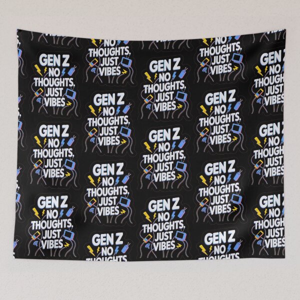Item preview, Genz no thoughts, just vibes designed and sold by Shresart ✨.