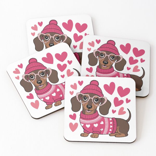 Item preview,  Valentine's Day dachshund designed and sold by jkrphoto.