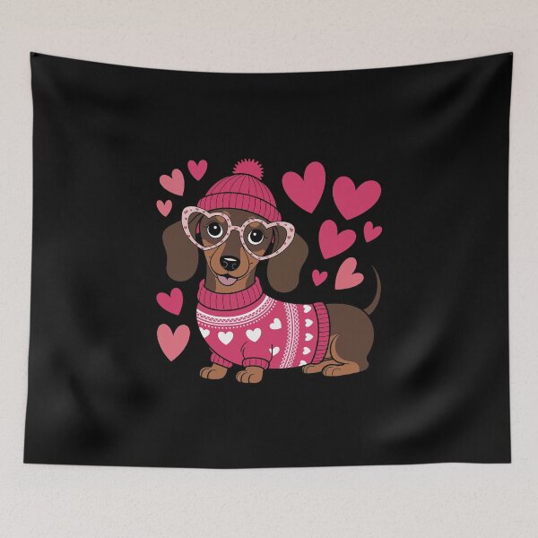 Item preview,  Valentine's Day dachshund designed and sold by jkrphoto.