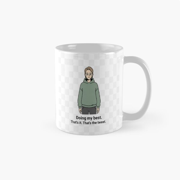 Item preview, Title: Doing My Best. That’s The Tweet. | Minimalist Tired Vibe Meme T-Shirt designed and sold by Brajrani.