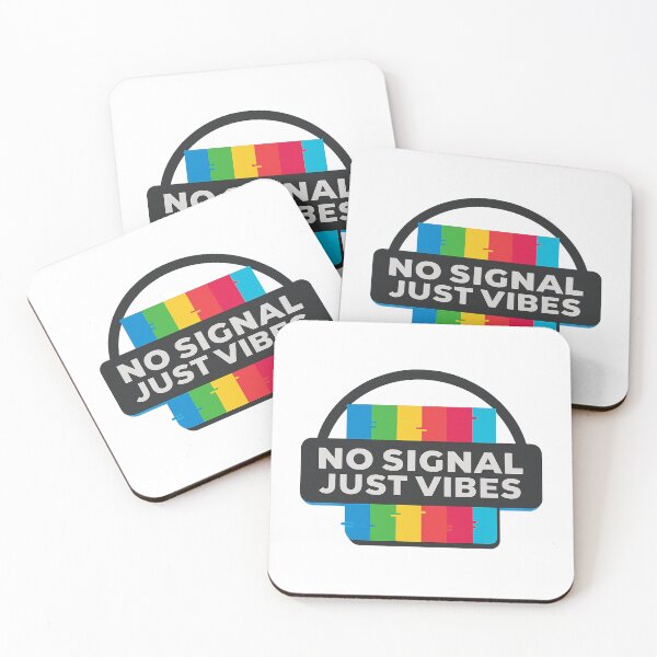 Item preview, No Signal Just Vibes - Retro TV Glitch Graphic designed and sold by MKreative Studio.