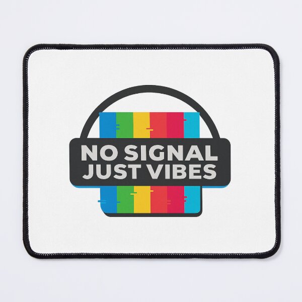 Item preview, No Signal Just Vibes - Retro TV Glitch Graphic designed and sold by MKreative Studio.