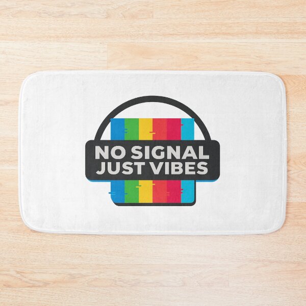 Item preview, No Signal Just Vibes - Retro TV Glitch Graphic designed and sold by MKreative Studio.