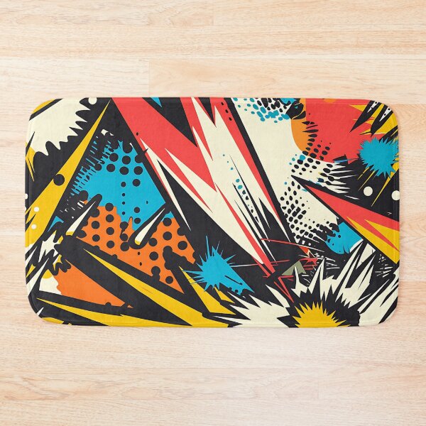 Item preview, Vibrant Pop Art Graffiti Seamless Pattern 14 designed and sold by CharlieDesings.