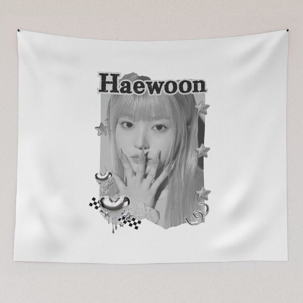 Item preview, NMIXX Haewon Kpop Girl group Scrapbook Collage Cozy Y2K Vintage Design designed and sold by AJUNICE STUDIO.
