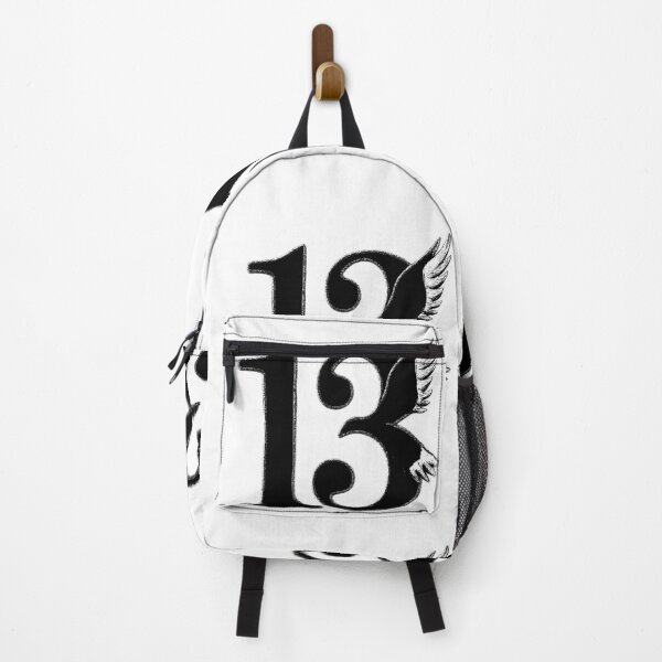 Item preview, "13" lucky number, fancy typography (black and white ver) designed and sold by Moonshroomarts.