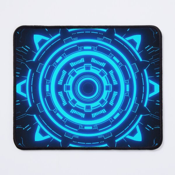 Item preview, Futuristic Blue Neon HUD Interface Technology Sci-Fi Circle Abstract Cyberpunk Digital Communication Electronic Connection Data Network Background designed and sold by Mimoshi ⭐⭐⭐⭐⭐.