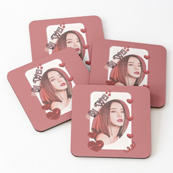 Item preview, Qi Wei (戚薇) Portrait Chinese Actress Art Chinese Celebrity Illustration portrait illustration Red Aesthetic Collage Design designed and sold by AJUNICE STUDIO.
