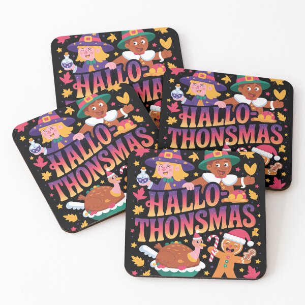 Item preview, Halloween Thanksgiving Christmas Happy HalloThanksMas Gnomes  designed and sold by NailMolisa.