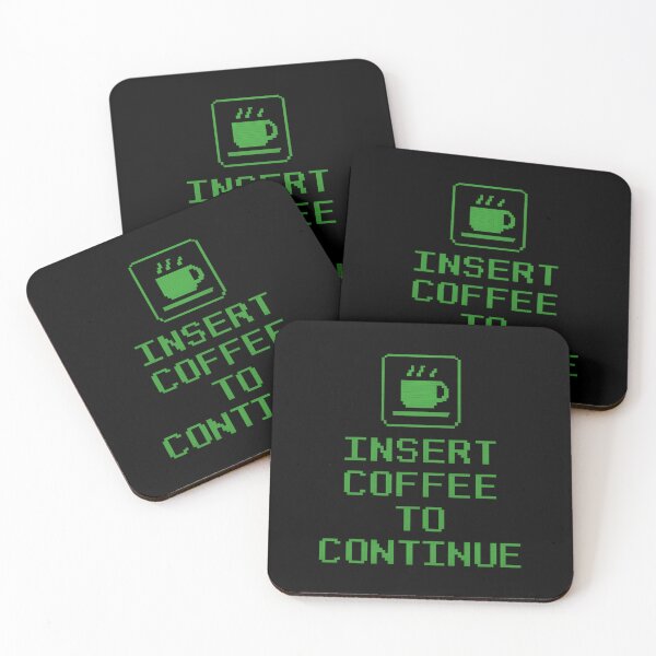 Item preview, Insert Coffee to Continue - Retro Terminal Mug Design designed and sold by MKreative Studio.