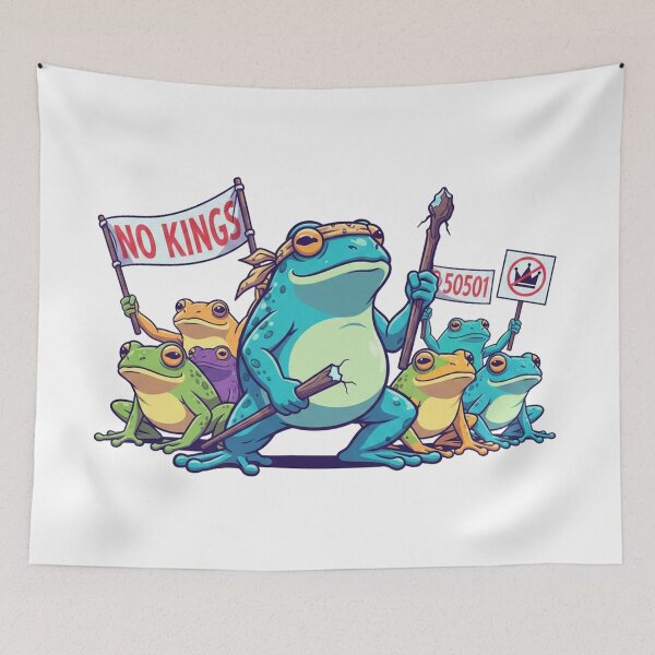 Item preview, No Kings Frog Revolution designed and sold by Owcomm.