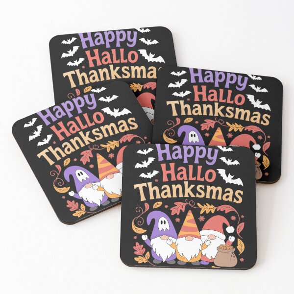 Item preview, Halloween Thanksgiving Christmas Happy HalloThanksMas Gnomes  designed and sold by NailMolisa.