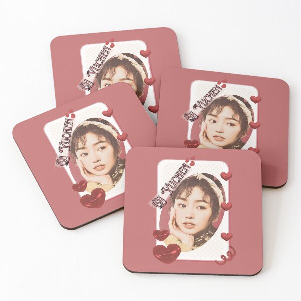 Item preview, Qi Yuchen (戚雨辰) Portrait Chinese Actress Art Chinese Celebrity Illustration portrait illustration Red Aesthetic Collage Design designed and sold by AJUNICE STUDIO.