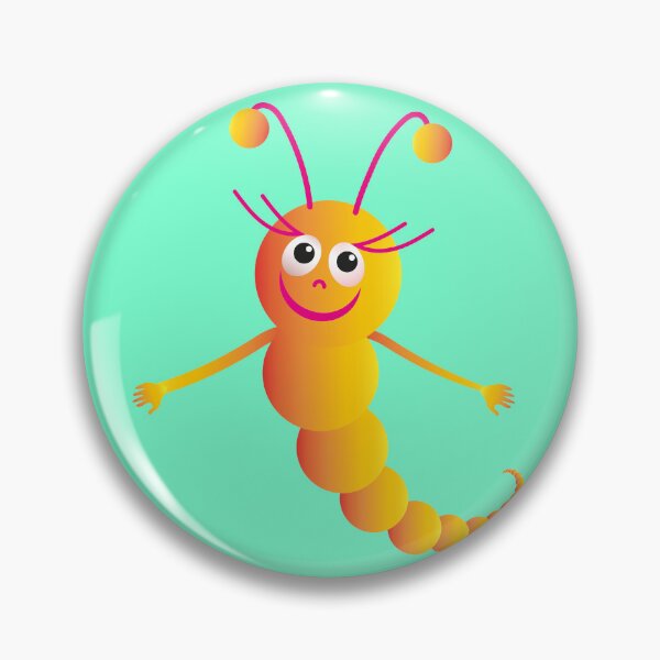 Item preview, Funny insect. Cartoon caterpillar designed and sold by ZorianArt.