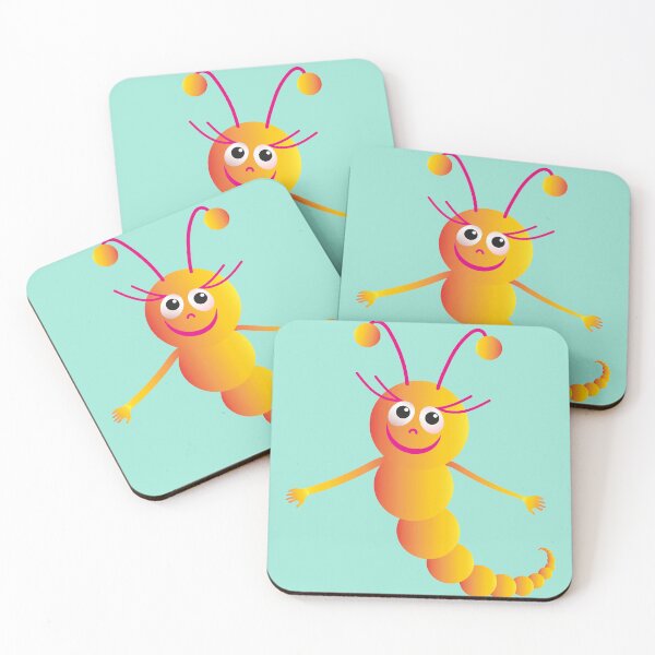 Item preview, Funny insect. Cartoon caterpillar designed and sold by ZorianArt.