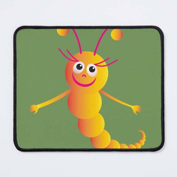 Item preview, Funny insect. Cartoon caterpillar designed and sold by ZorianArt.