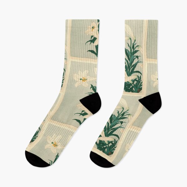 Item preview, Lilies by Ohara Koson : Japanese Botanical Fine Art Poster | Japanese poster designed and sold by artofuniverse.